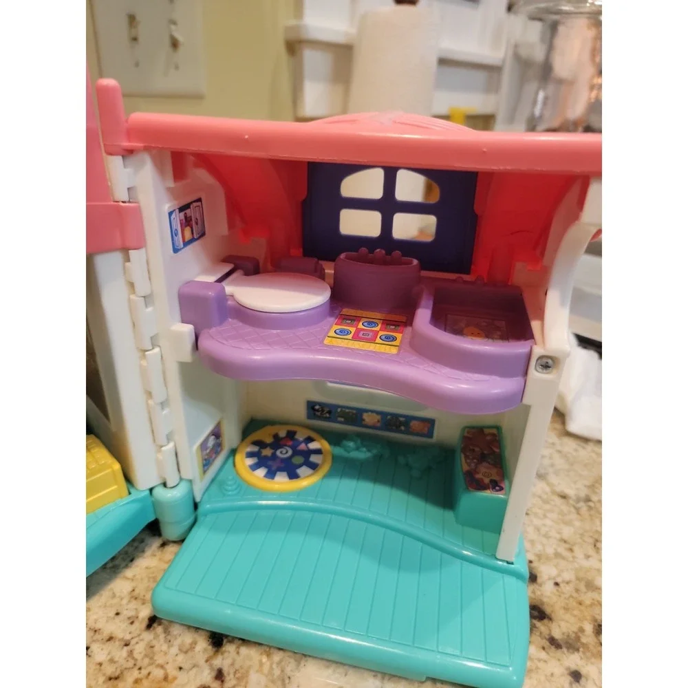 Vintage Fisher Price Little People Sweet Sounds Doll House Tested Works Figures